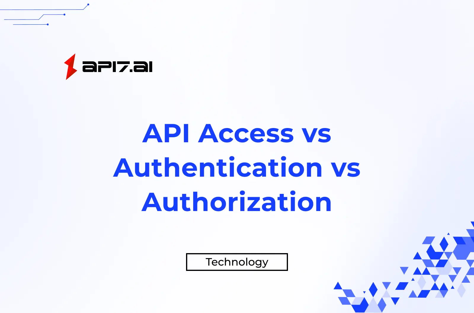 API Access vs Authentication vs Authorization: What's the Difference?